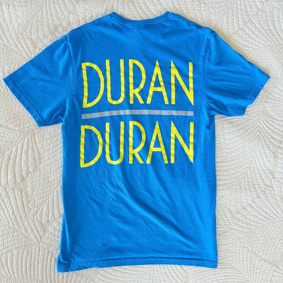 Duran Duran Jumbo Print Retro Graphic Tshirt - Electric Blue - Unisex Size S - Picture 2 of 8
